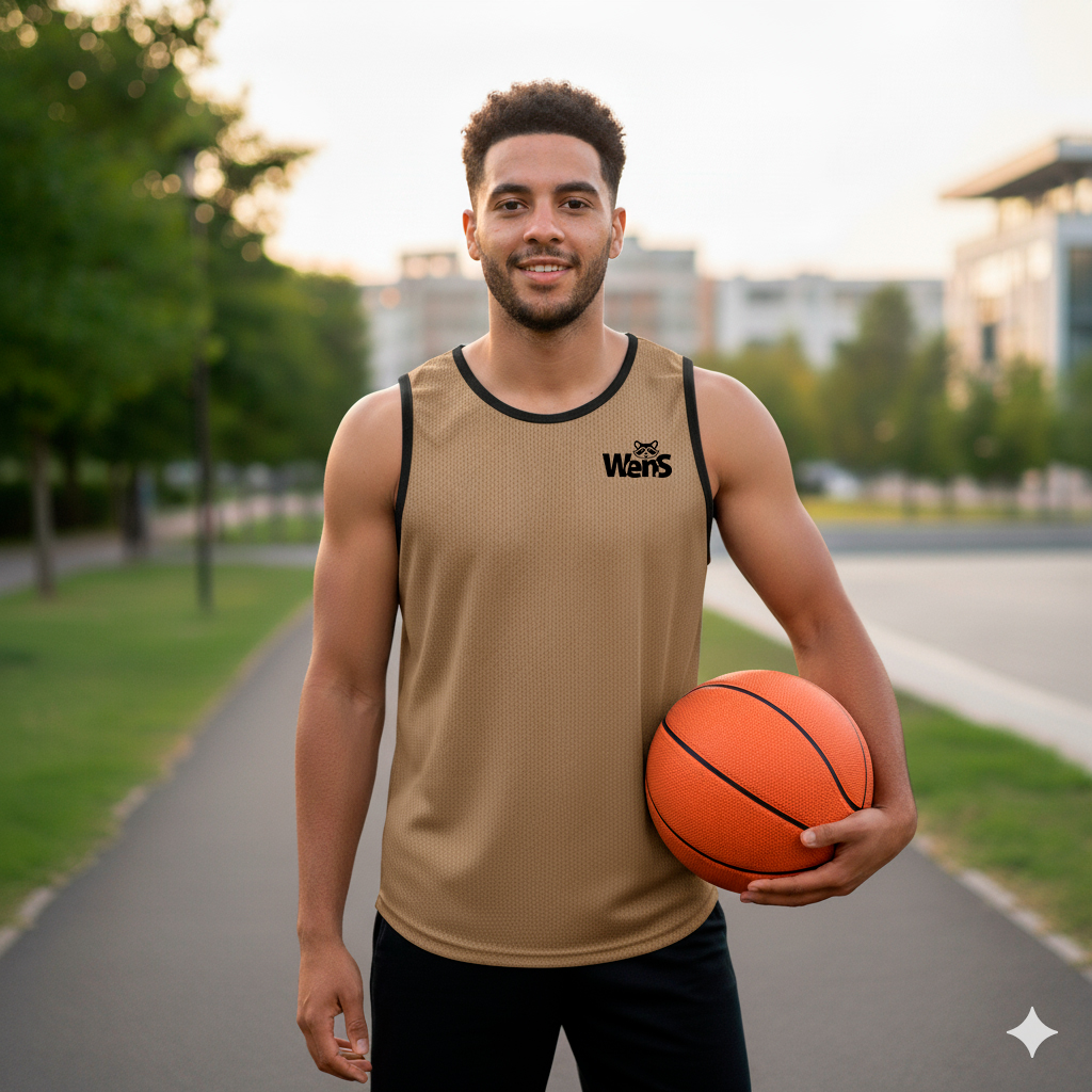 camiseta kakhi con pelota