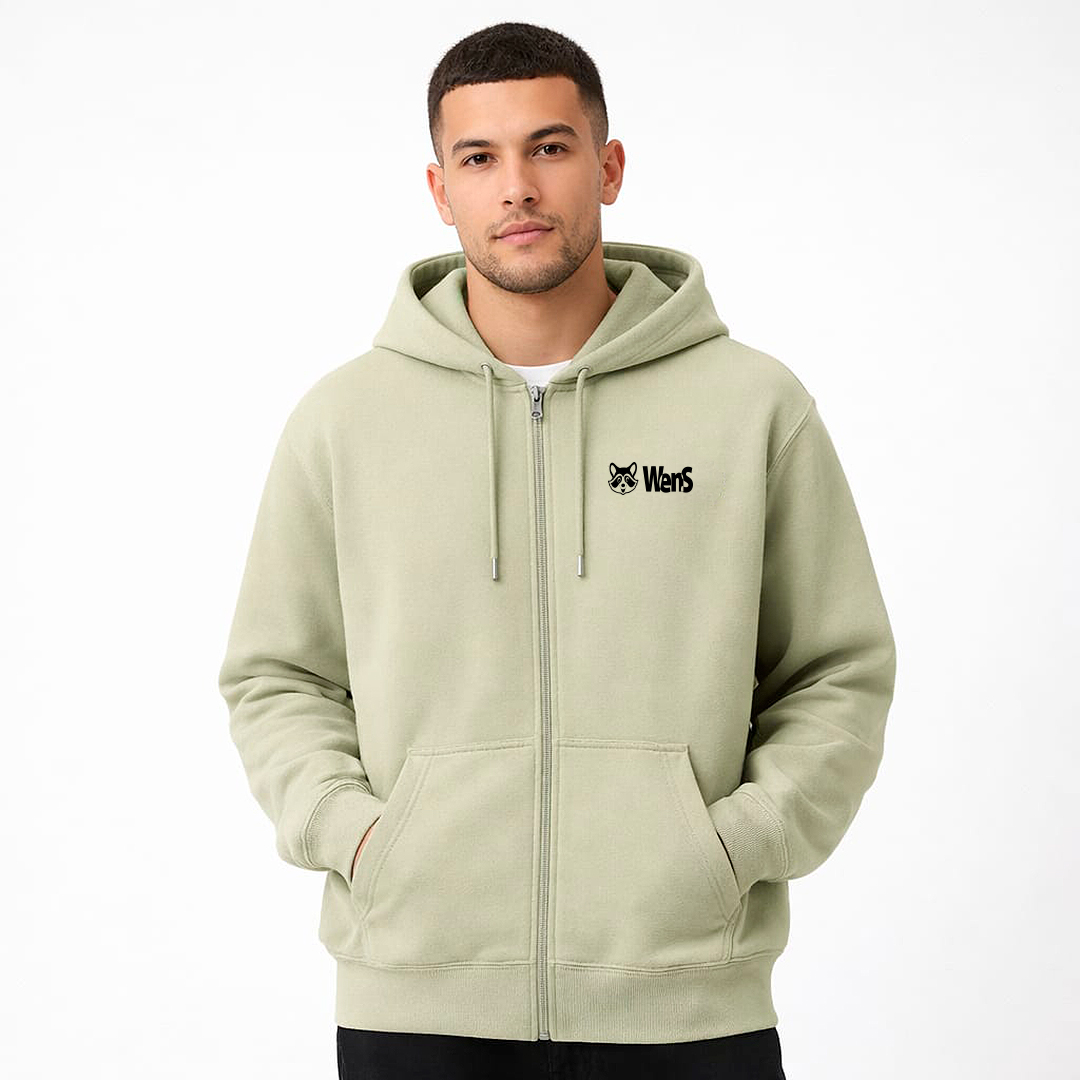 wensoficial_Hoodie_Zip_Sage Green